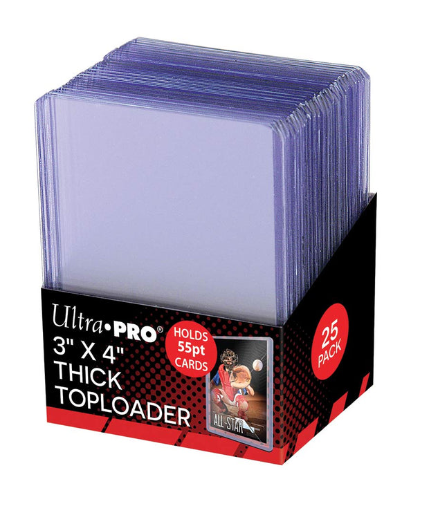 55PT (25) Ultra-Pro Regular Toploaders For Sports Cards