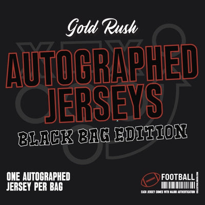 2024 Gold Rush Autographed Black Bag Jersey Football Edition