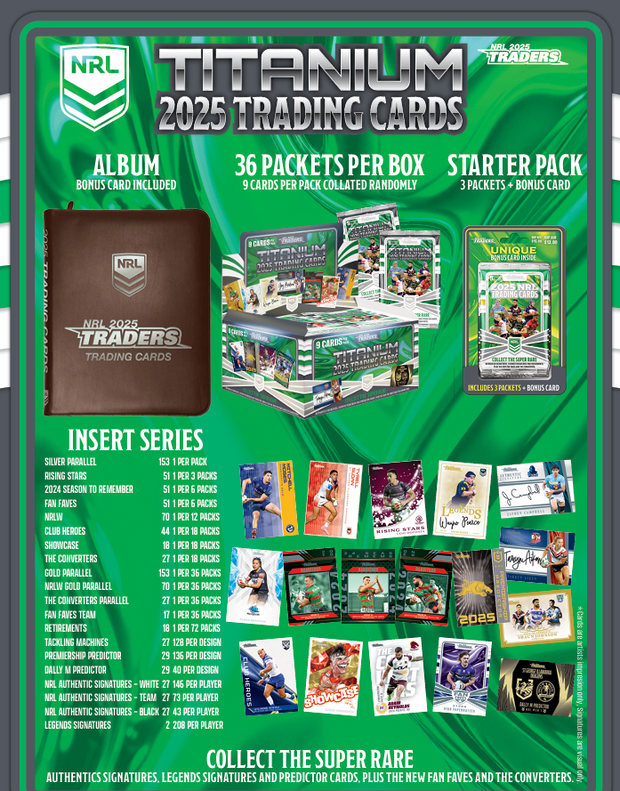 2025 NRL Traders Titanium Hobby Box (Preorder)